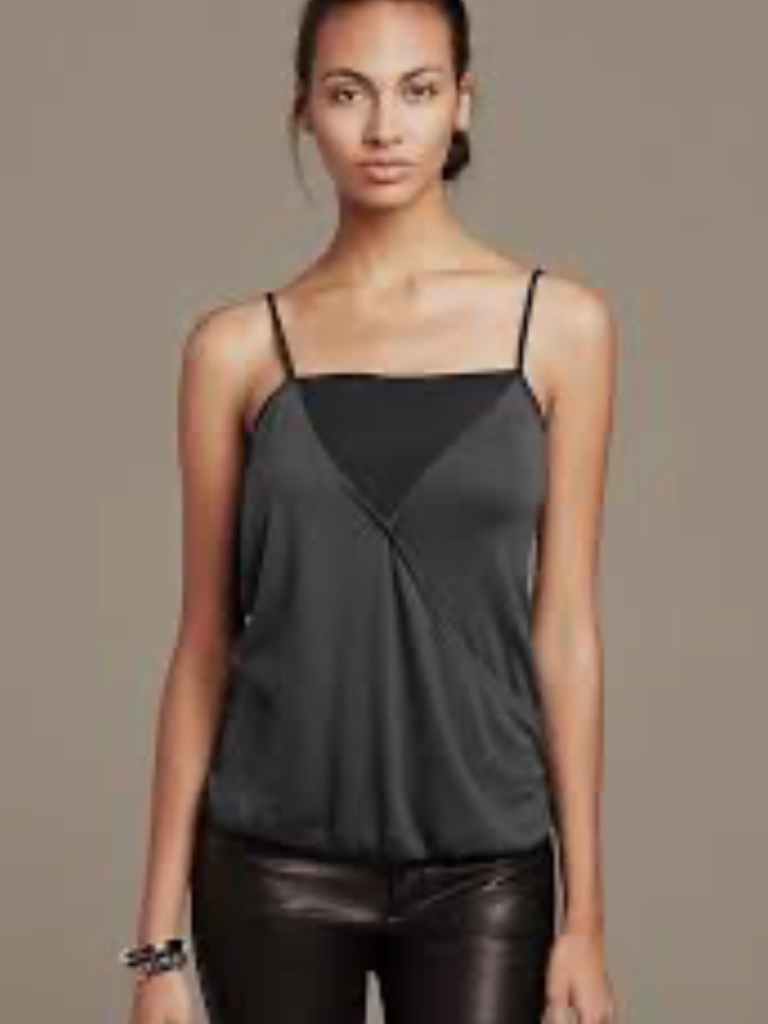 Banana Republic Gray Asymmetrical Camisole